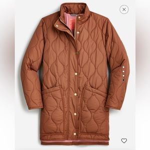 J Crew Lightweight Cocoon Puffer Coat